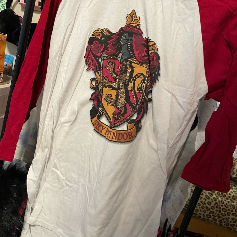 Gryffindor Kids Raglan Shirt - Red & White